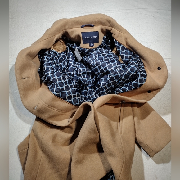 LANDS' END | Women's Button Down Cocoon Car Coat NWOT - Picture 16 of 16